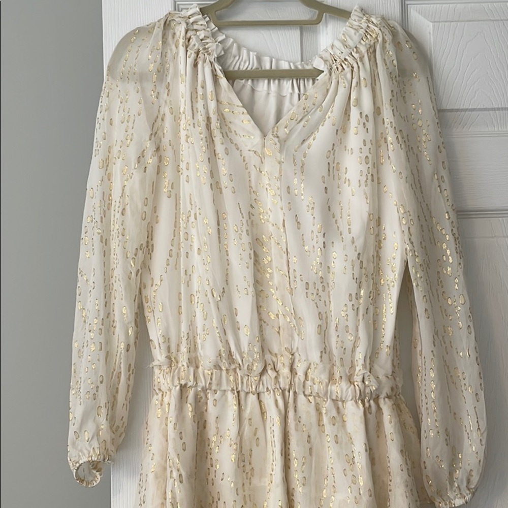 Generation Love White and Gold Dress - Picture 5 of 6